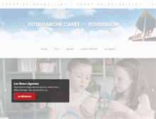 Tablet Screenshot of intermarche-canet.com